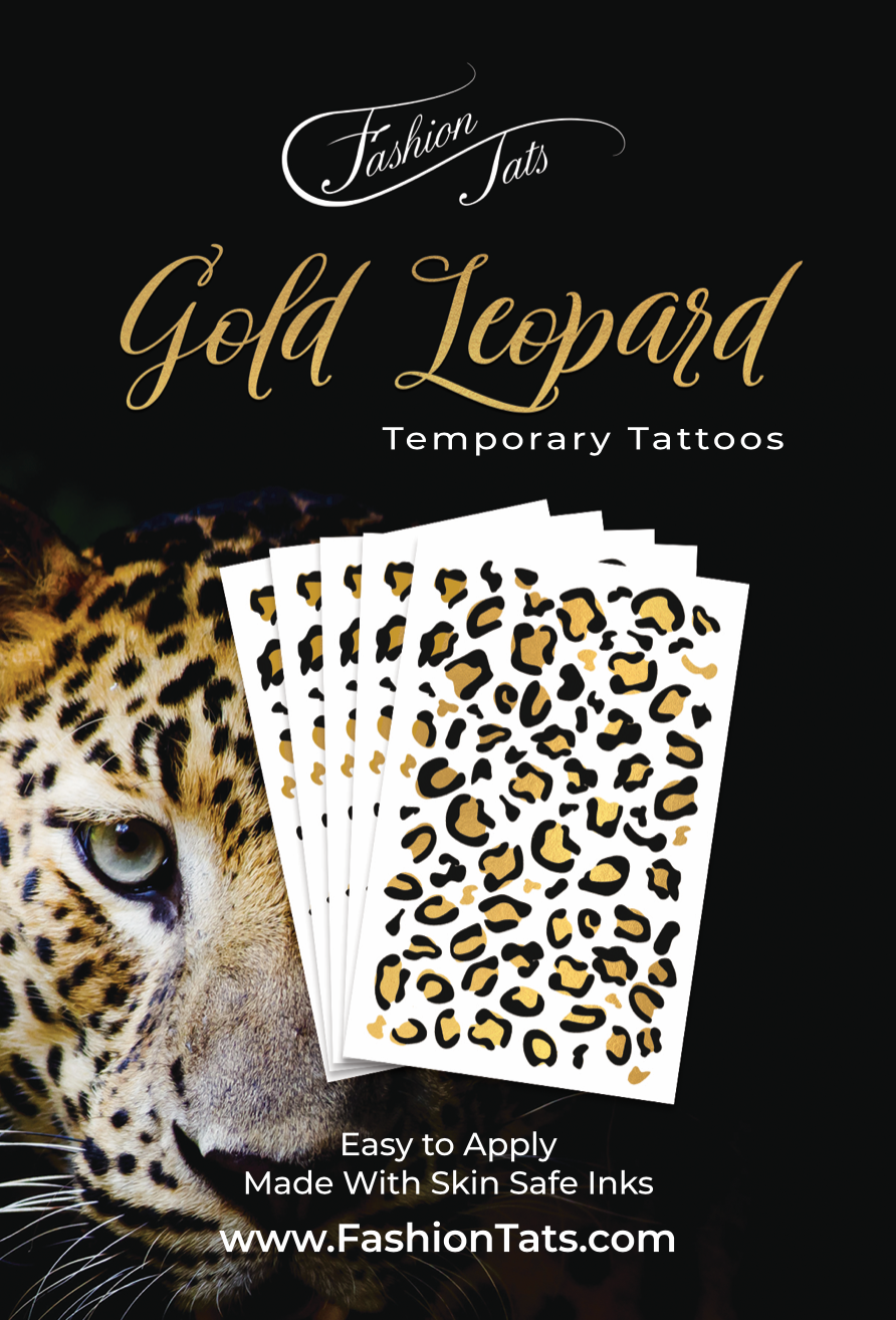 Leopard Print Gold and Black (3-Pack)