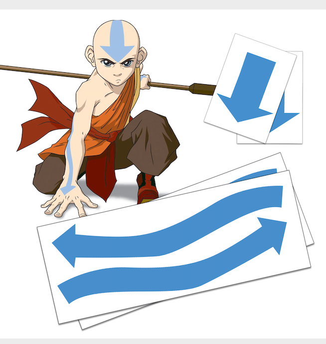 Avatar The Last Airbender Aang Temporary Tattoos