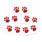Red Paw Prints (10-Pack)