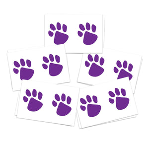 Purple Paw Prints (10-Pack)