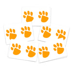 Orange Paw Prints (10-Pack)