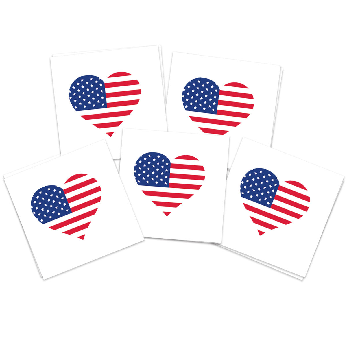 American Flag Heart (10-Pack)