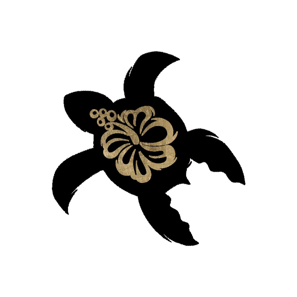 Black and Gold Flower Turtle (3-Pack)