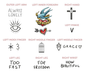 Florence Welch Temporary Tattoos
