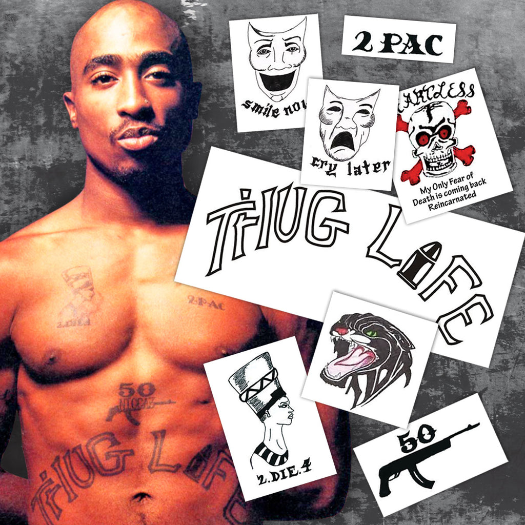 2Pac - Tupac Shakur Temporary Tattoos