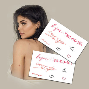 Kylie Jenner Temporary Tattoos Set of Two