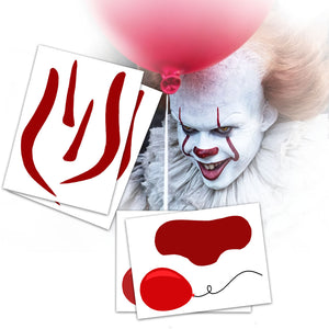 Pennywise Temporary Tattoos Set of Two